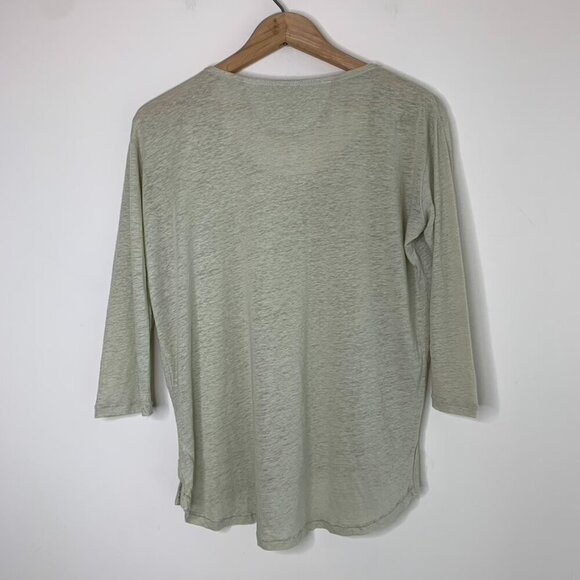 Aritzia Wilfred Top T-shirt Sage Green Burnout Heathered Casual Basic Size XS - Picture 8 of 15